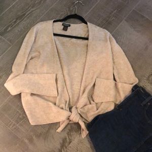 Cashmere wrap sweater